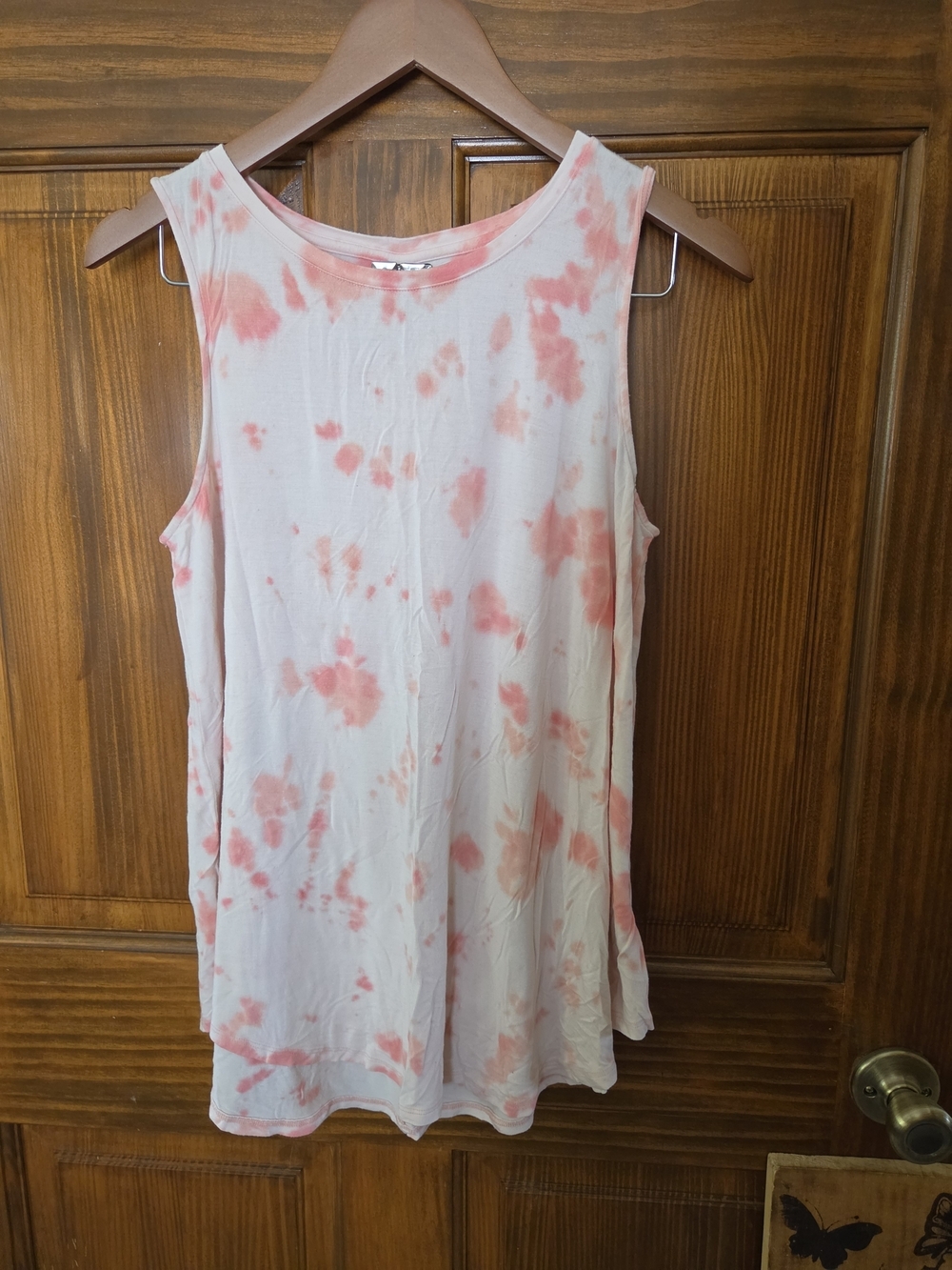 Old Navy Pink Tie-Dye Sleeveless Tank Top